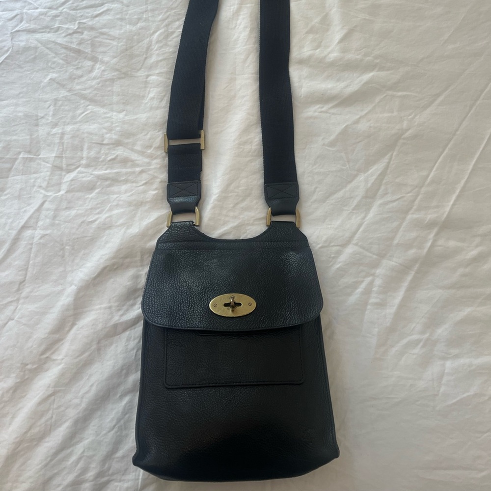 Mulberry Small Antony - Black Small Classic Grain - Picture 7 of 12